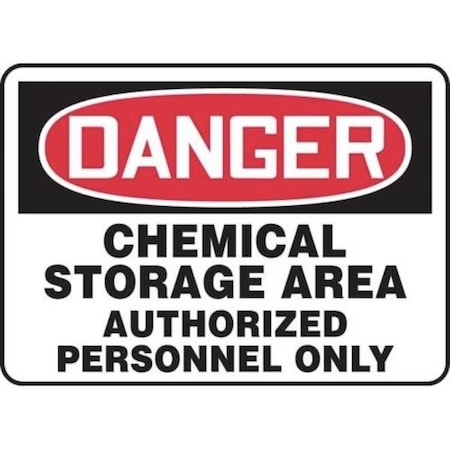 Accuform OSHA DANGER SAFETY SIGN CHEMICAL MCHL024VA MCHL024VA